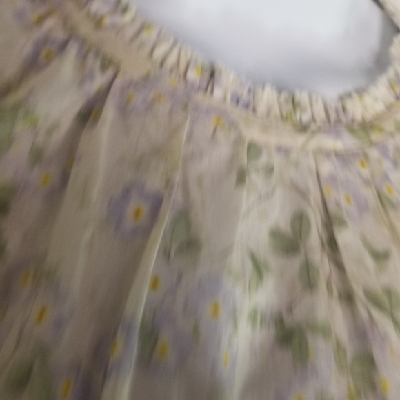 Christy Dawn Rosalee ditsy floral flutter short sleeve blouse cottagecore - Picture 8 of 14